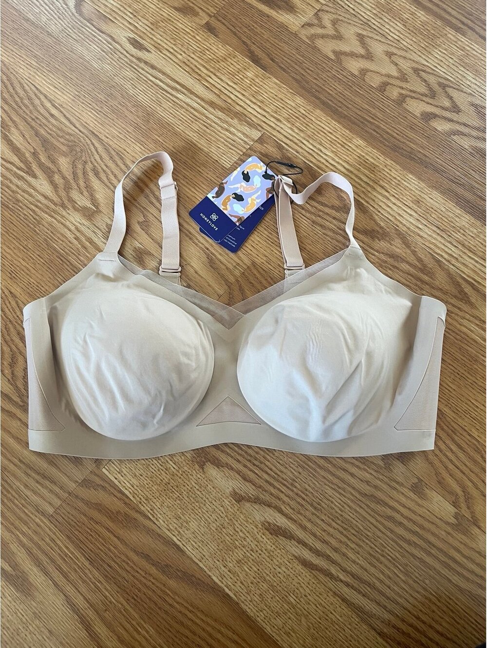 HoneyLove bra. Size 2X - 42 C/D. Beige. NWT